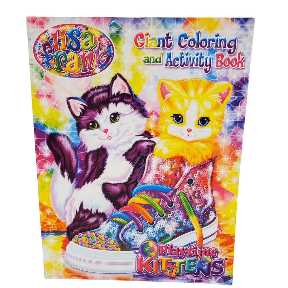 Vintage Lisa Frank Coloring Book Cat Leopard Bear